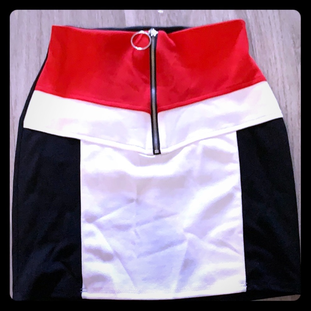 Color block skirt